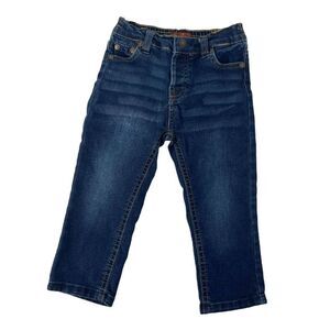 7FAMK Jeans Baby Size 18 Month Elastic Panel Snap Close 7 For All Man Kind Denim